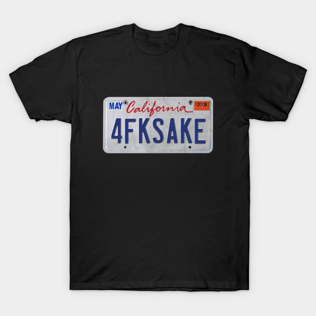 4FKSAKE License Plate T-Shirt by karutees